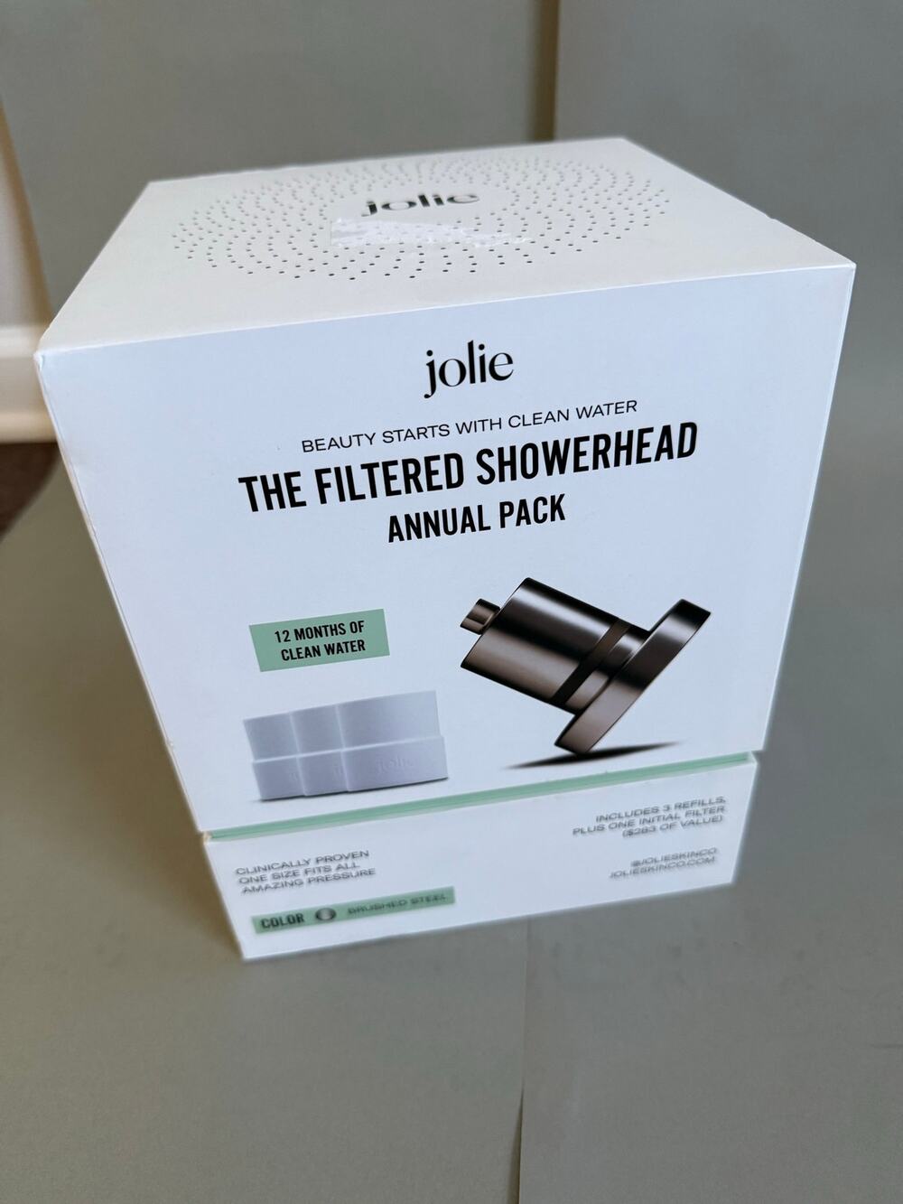 Jolie Filtered Showerhead Annual Pack